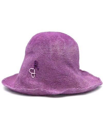 Ruslan Baginskiy Interwoven Bucket Hat - Purple