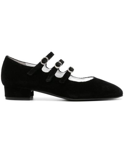 CAREL PARIS Ballerines Ariana en velours - Noir