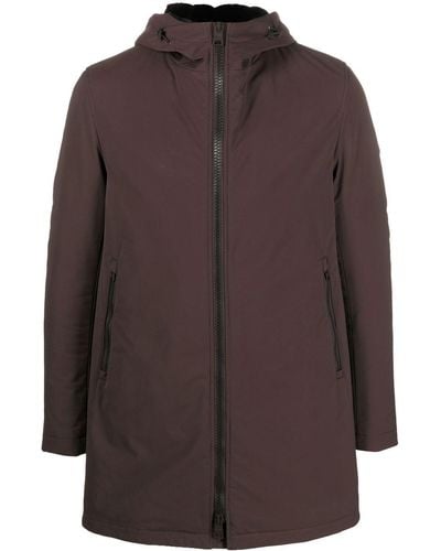 Herno Zipped Hooded Jacket - Brown
