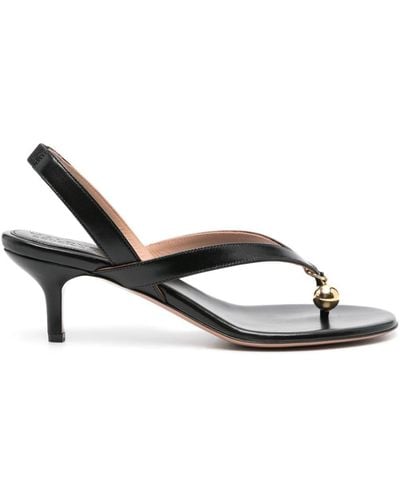 Philosophy Di Lorenzo Serafini X Malone Souliers Lucie 65mm Leather Sandals - メタリック