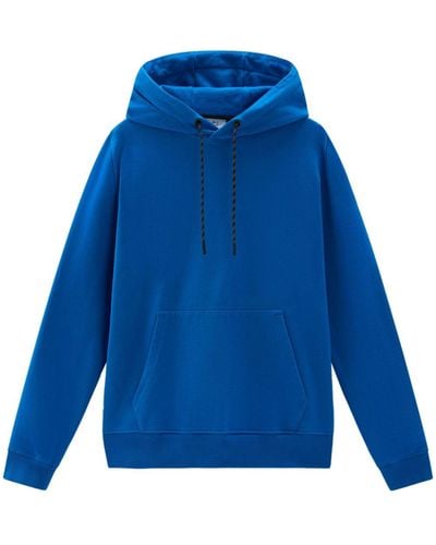 Woolrich Trails cotton hoodie - Blu