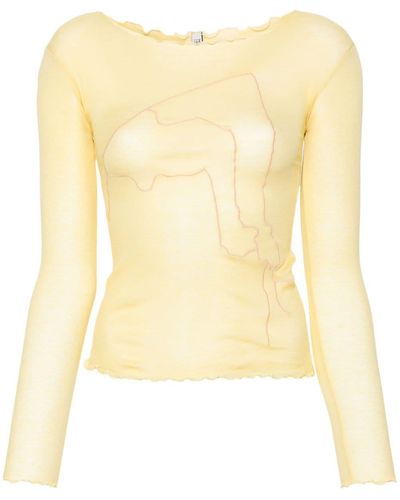 Baserange Aroostook Longsleeved T-shirt - Yellow