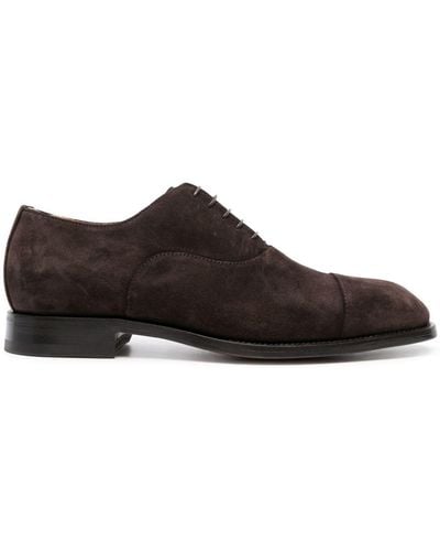 SCAROSSO Salvatore Suede Oxford Shoes - Brown