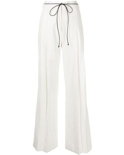 GIA STUDIOS Drawstring-waist Pants - White