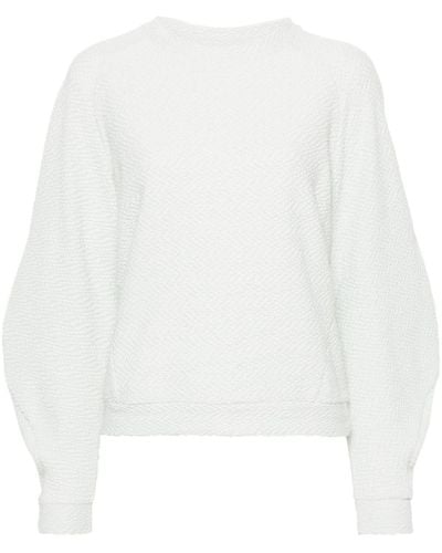 Henrik Vibskov Ring Crinkled Sweatshirt - White