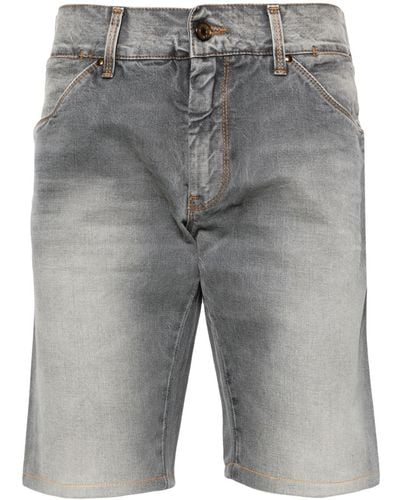Dolce & Gabbana Short en jean à coupe droite - Gris