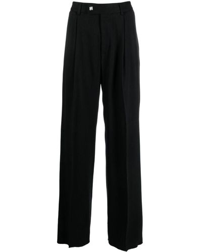 Amiri Pantalones rectos con pinzas - Negro