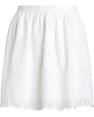 Polo Ralph Lauren Broderie Anglaise Cotton Skirt - White