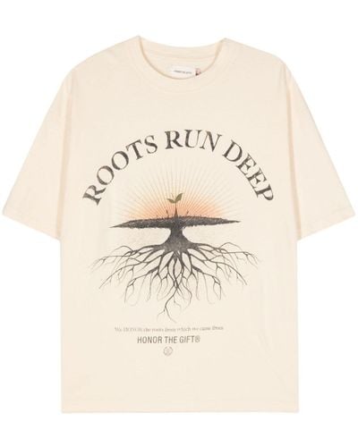 Honor The Gift Roots Run Deep T-Shirt - Natur