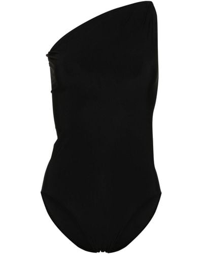 Rick Owens Twist Bather Asymmetrisch Badpak - Zwart