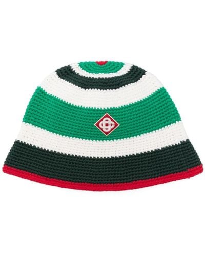 Casablancabrand Sombrero de pescador con detalle del logo - Verde