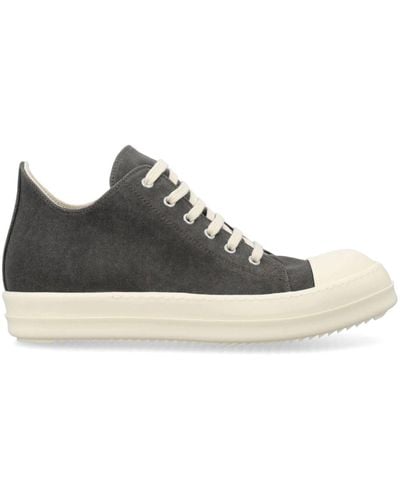 Rick Owens Low-top Lace-up Sneakers - Black