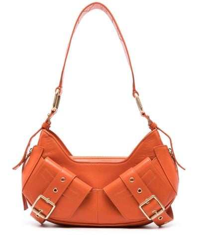 BIASIA Y2k Leather Shoulder Bag - Orange