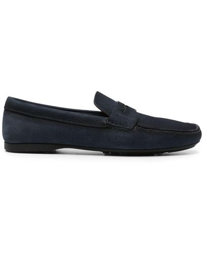 Church's Pebbled-leather Loafers - Blue