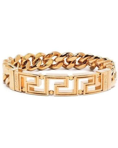 Versace Bracelet Greca en chaîne - Métallisé