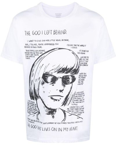 Pleasures The Goo T-Shirt mit Illustrations-Print - Weiß