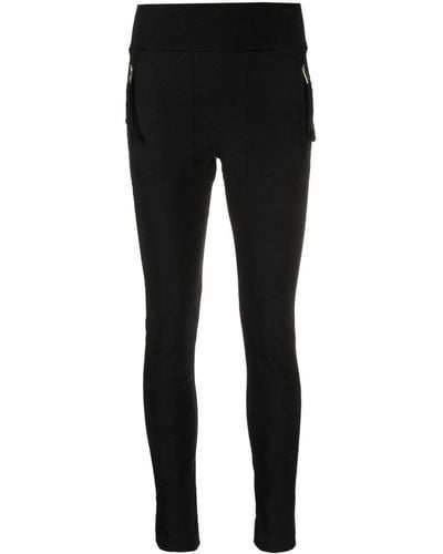 Thom Krom Zip-pocket High-waisted leggings - Black
