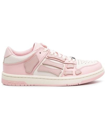 Amiri Skel Leren Sneakers - Roze