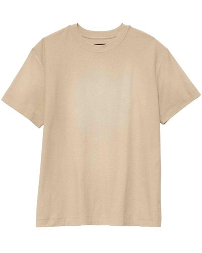 Purple Brand Faded-effect Cotton T-shirt - Natural