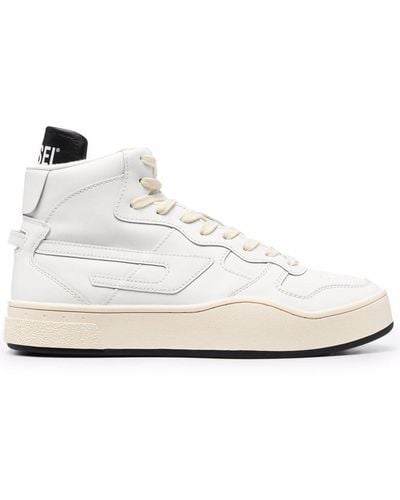 DIESEL Colour-block Hi-top Sneakers - White