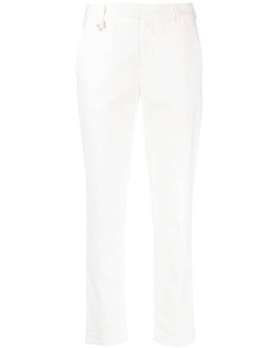 Lorena Antoniazzi Cropped-Hose mit Logo - Weiß