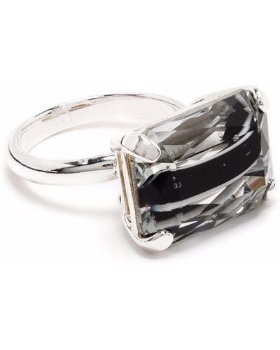 Wouters & Hendrix Crystal-embellished Band Ring - Metallic