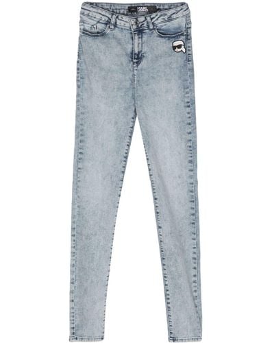 Karl Lagerfeld Ikonik 2.0 High-rise Skinny Jeans - Blue