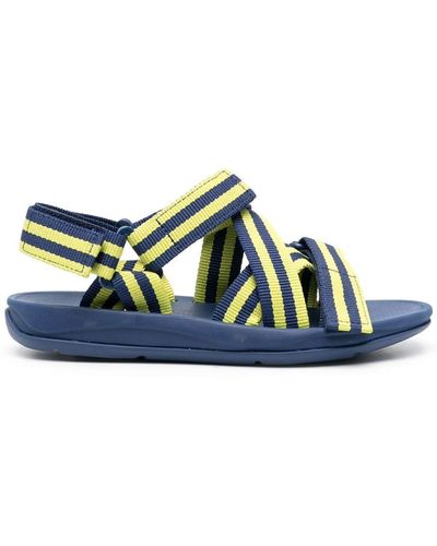 Camper Match Stripe-print Sandals - Blue