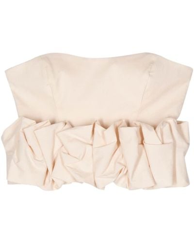 Genny Strapless Cropped Top - Naturel