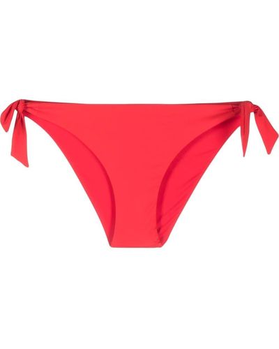 Ermanno Scervino Bas de bikini à détail noué - Rouge