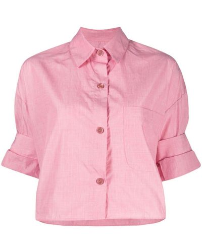 Twp Ex Cropped Shirt - Pink
