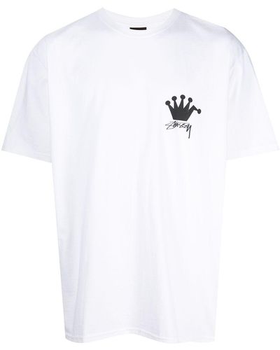 Stussy Lb Crown Cotton T-shirt - White