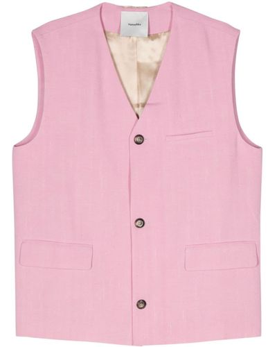 Nanushka Temme Tweed Vest - Roze