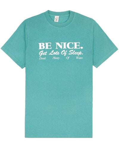 Sporty & Rich Be Nice Tシャツ - ブルー
