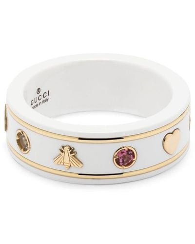 Gucci 18kt Gouden Ring - Wit