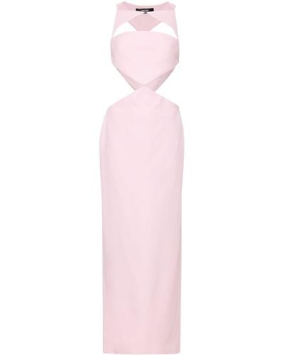 Versace Maxikleid mit Cut-Outs - Pink