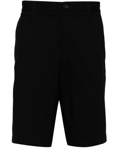 BOSS Straight-leg Bermuda Shorts - Black