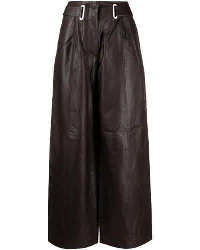 Remain High-waisted Wide-leg Trousers - Black