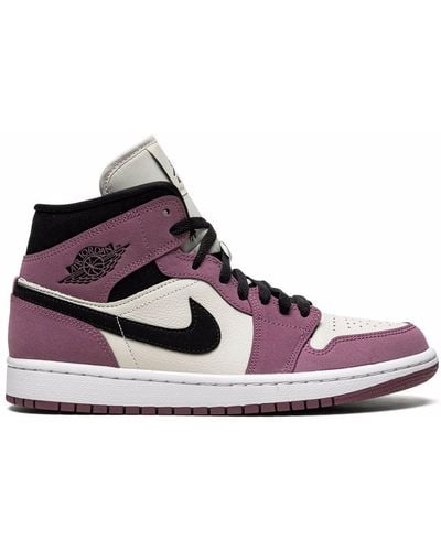 Nike Air 1 Mid Berry Pink Sneakers - Lila