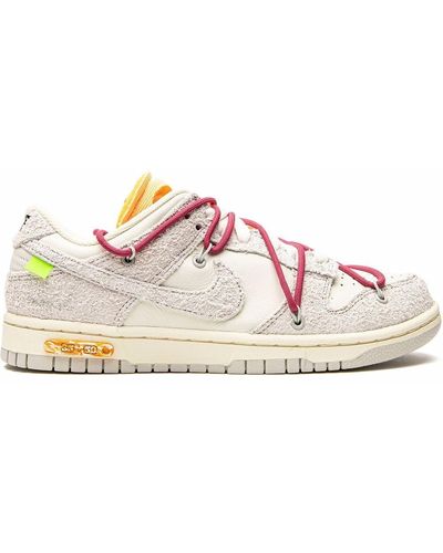 NIKE X OFF-WHITE Dunk Low "lot 35" Sneakers - White