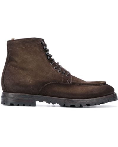 Officine Creative Suede Ankle Boots - Brown