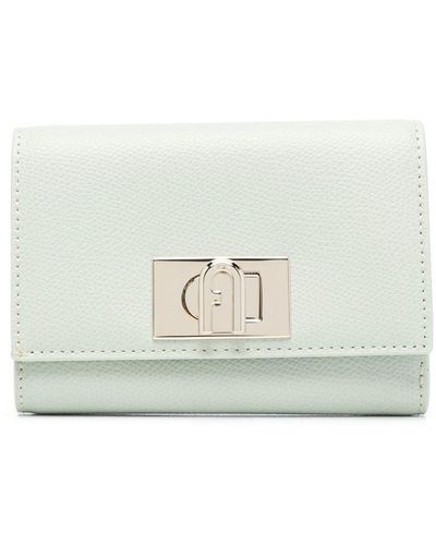 Furla Logo-lock Detail Wallet - White