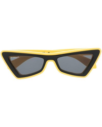 Off-White c/o Virgil Abloh Arrows Cat-eye Frame Sunglasses - Yellow