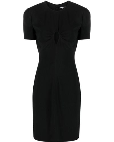 DSquared² Cut-out Short-sleeve Dress - Black