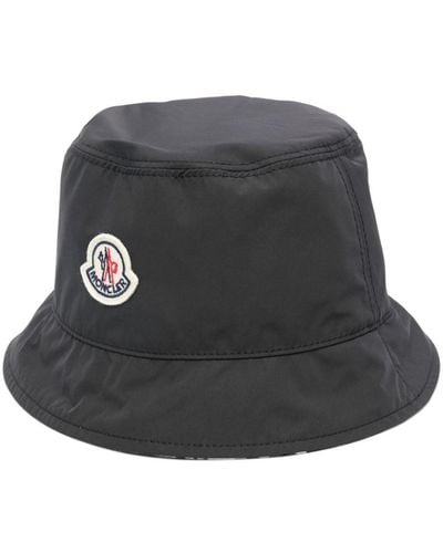 Moncler Sombrero de pescador reversible - Negro
