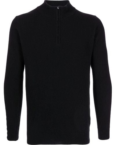 Pringle of Scotland Half-zip Long-sleeve Sweater - Black