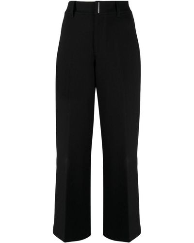 PAIGE Roderika Wide-leg Cropped Trousers - Black