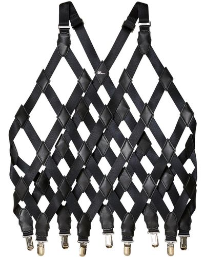 Noir Kei Ninomiya Criss-cross Cropped Top - Black