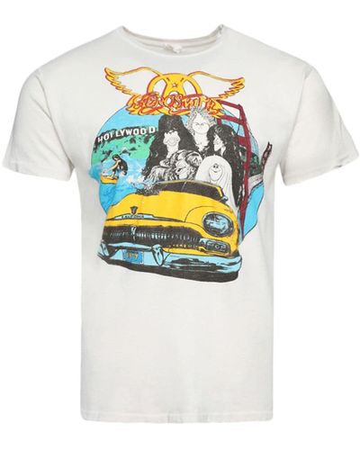 MadeWorn Aerosmith Graphic-print Cotton T-shirt - Grey