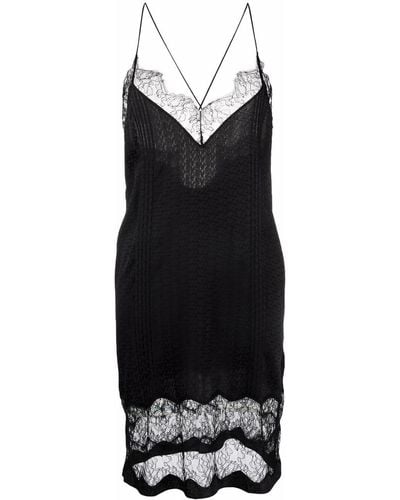 Zadig & Voltaire Crystal Lace Dress - Black